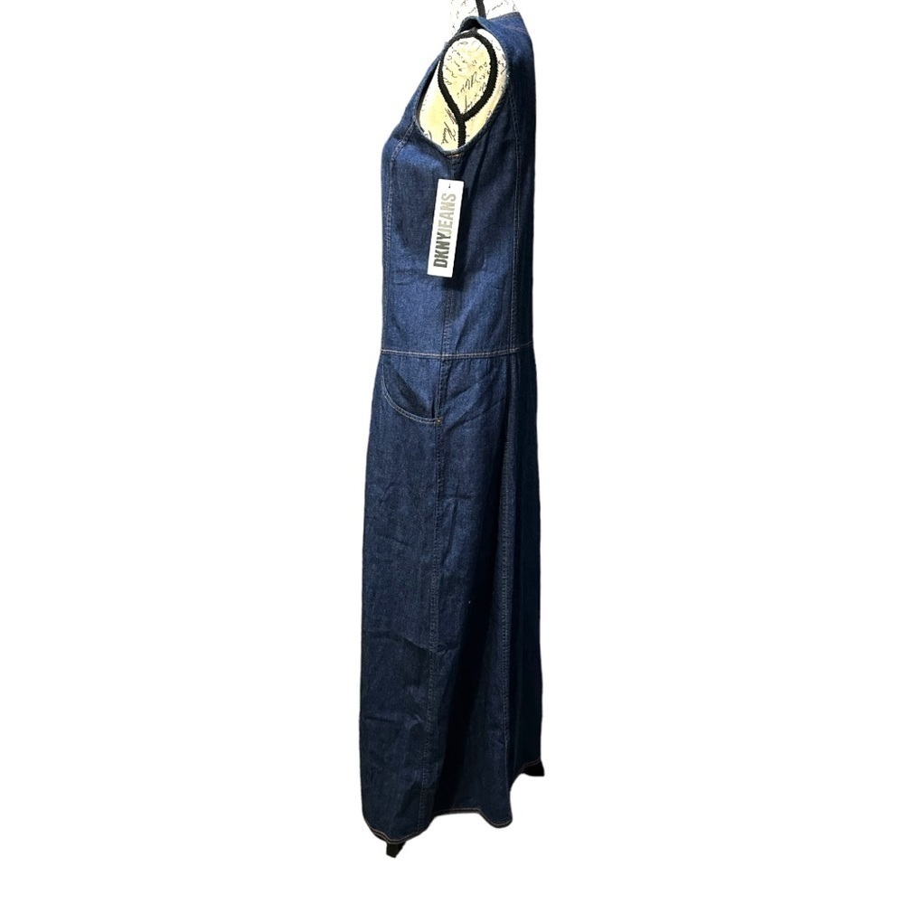 DKNY Jeans Long Denim Maxi Dress Size 10 NWT - Picture 5 of 8